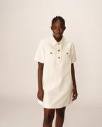 Vestido Corto Philine - Crudo