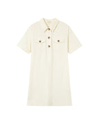 Vestido Corto Philine - Crudo