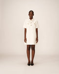Vestido Corto Philine - Crudo