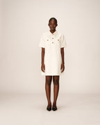Vestido Corto Philine - Crudo