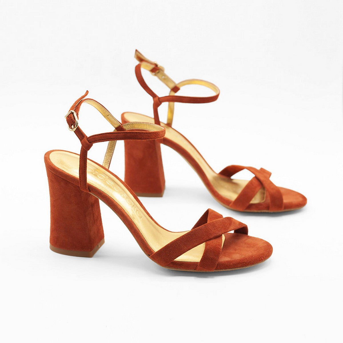 Flordeasoka - Philippa 9 Terracota Heeled Shoes - Brown