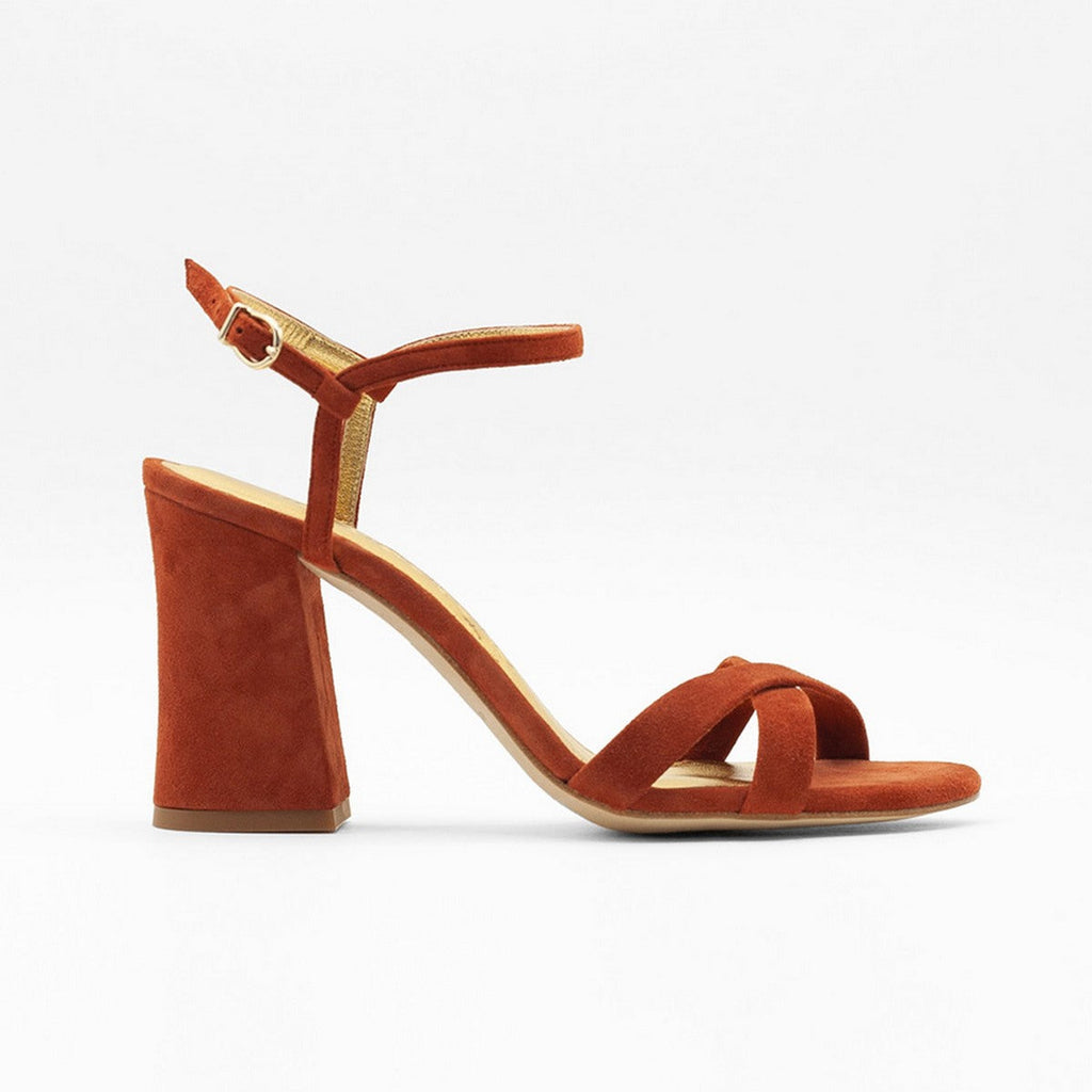 Flordeasoka - Philippa 9 Terracota Heeled Shoes - Brown