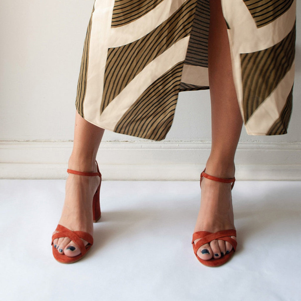 Flordeasoka - Philippa 9 Terracota Heeled Shoes - Brown