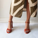 Flordeasoka - Philippa 9 Terracota Heeled Shoes - Brown