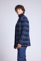 Sobrecamisa de cuadros Philly - Azul marino e índigo - Hombre