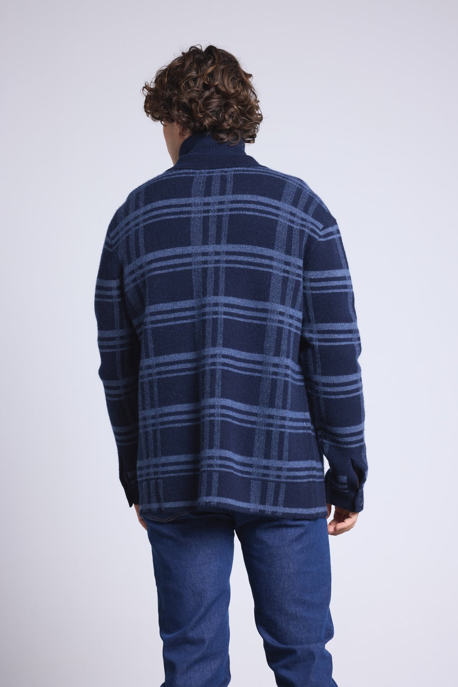 Sobrecamisa de cuadros Philly - Azul marino e índigo - Hombre