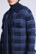 Sobrecamisa de cuadros Philly - Azul marino e índigo - Hombre