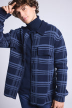 Sobrecamisa de cuadros Philly - Azul marino e índigo - Hombre