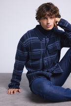 Sobrecamisa de cuadros Philly - Azul marino e índigo - Hombre
