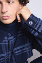 Sobrecamisa de cuadros Philly - Azul marino e índigo - Hombre