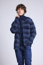 Sobrecamisa de cuadros Philly - Azul marino e índigo - Hombre