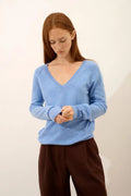 Jersey Cuello V - Phoebe - Sky
