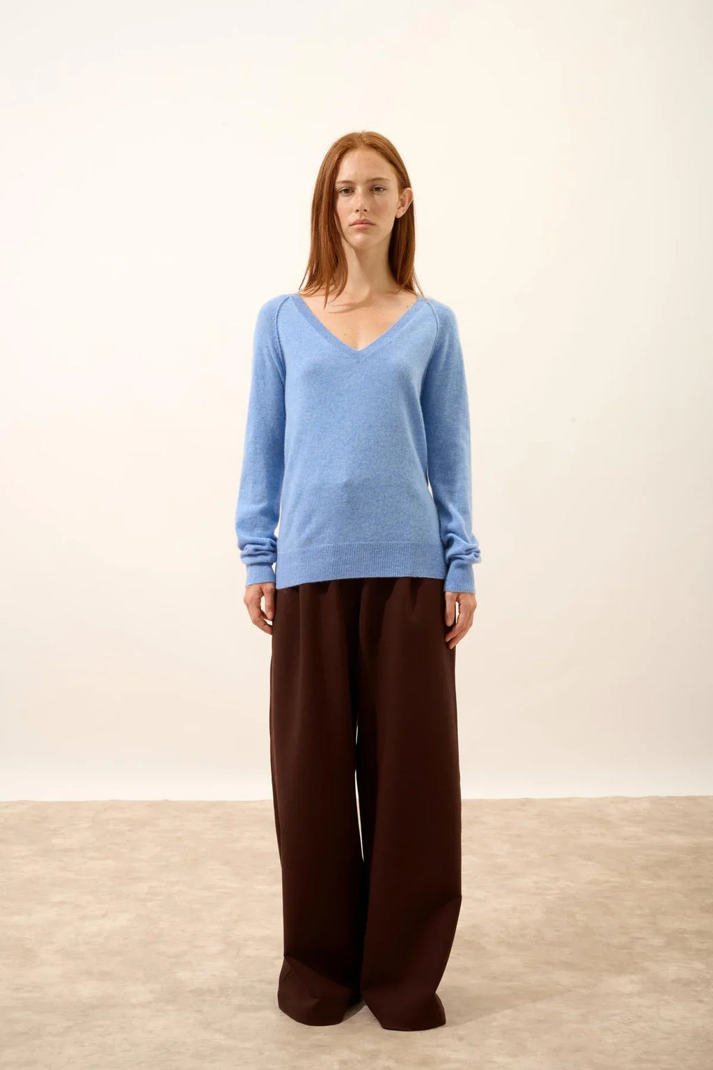 Jersey Cuello V - Phoebe - Sky