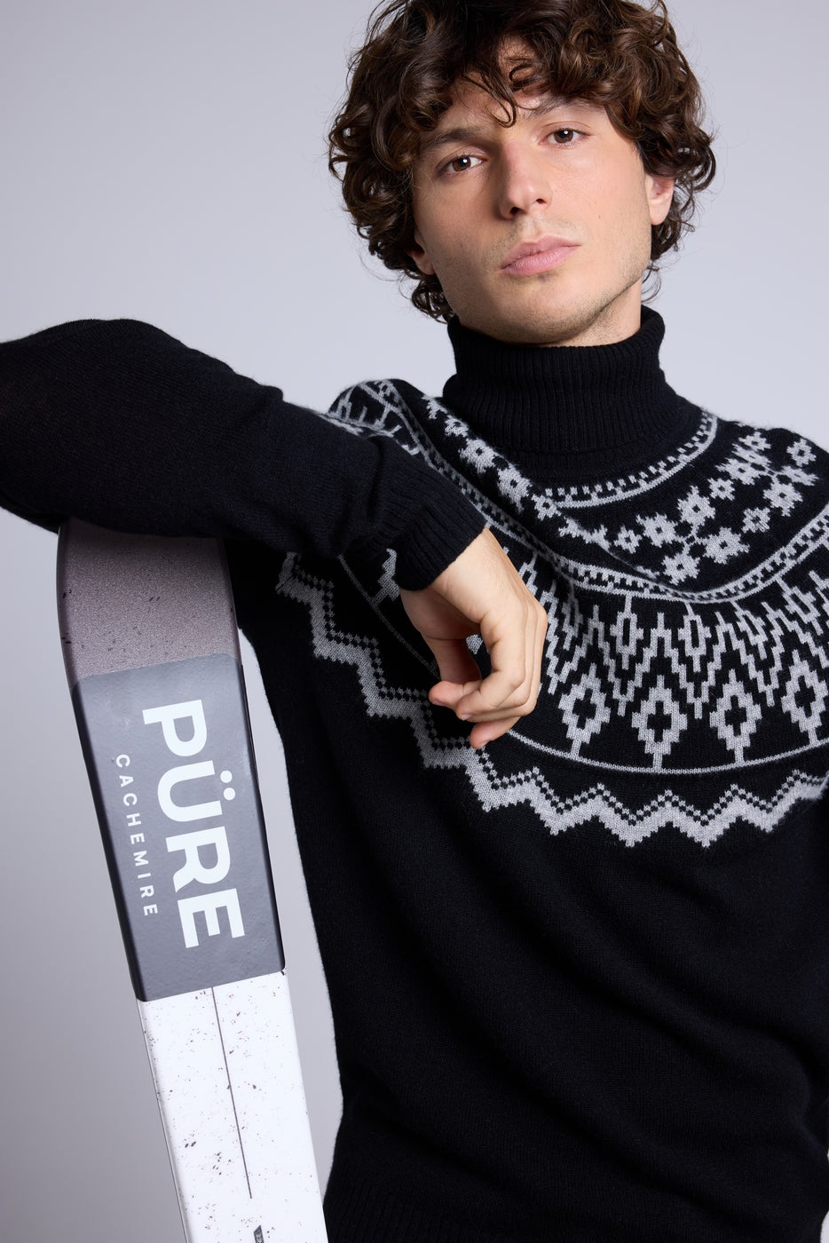 Jersey de esquí Phoenix - Negro gris - Hombre