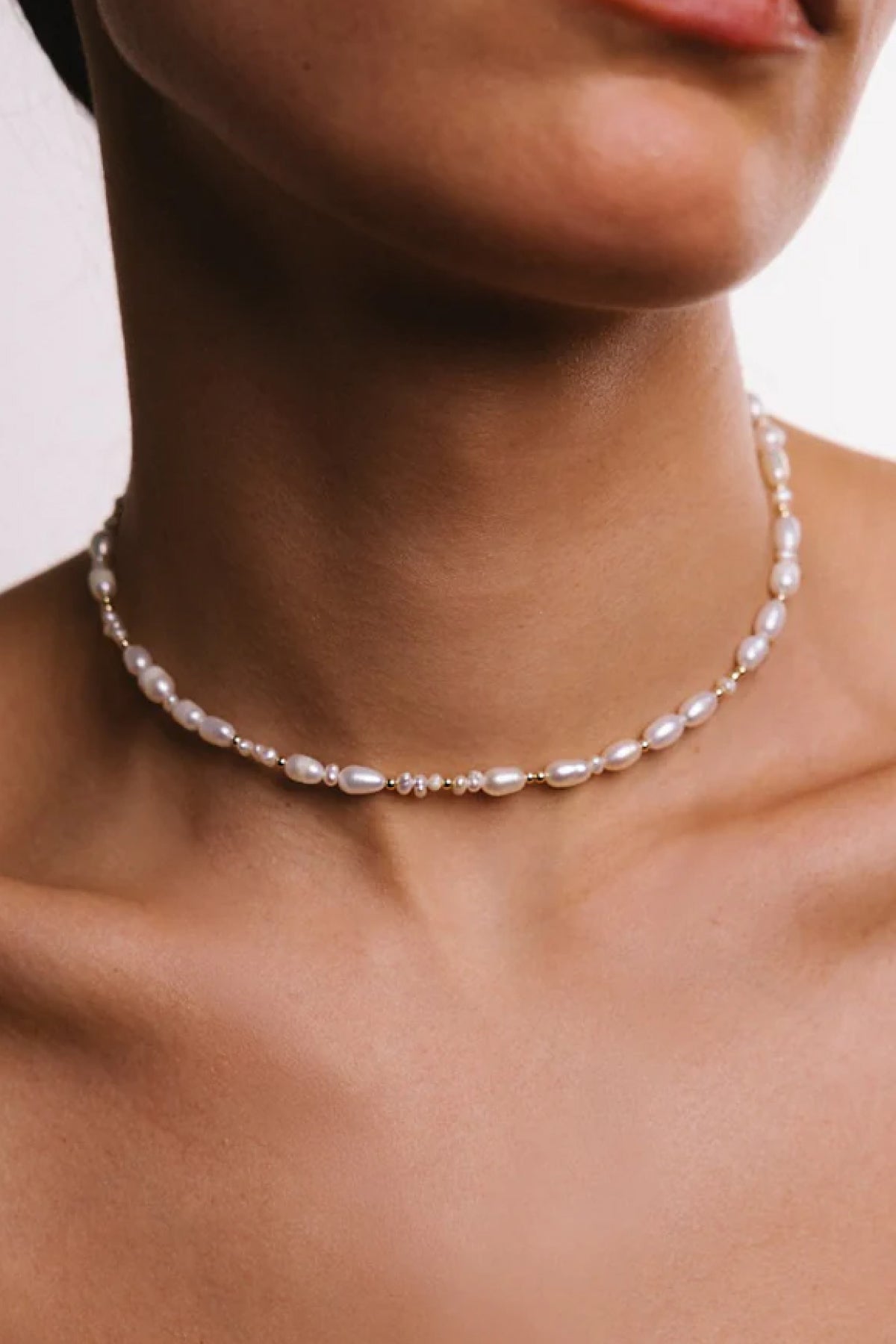 Collier Grain De Riz - Perles De Culture