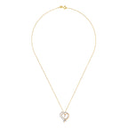Pendentif "Coup De Coeur" Or Jaune, Or Blanc 375/1000 Et Zirconium