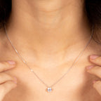 Pendentif "Splendeur" - Or Blanc 375/1000 Et Zirconium