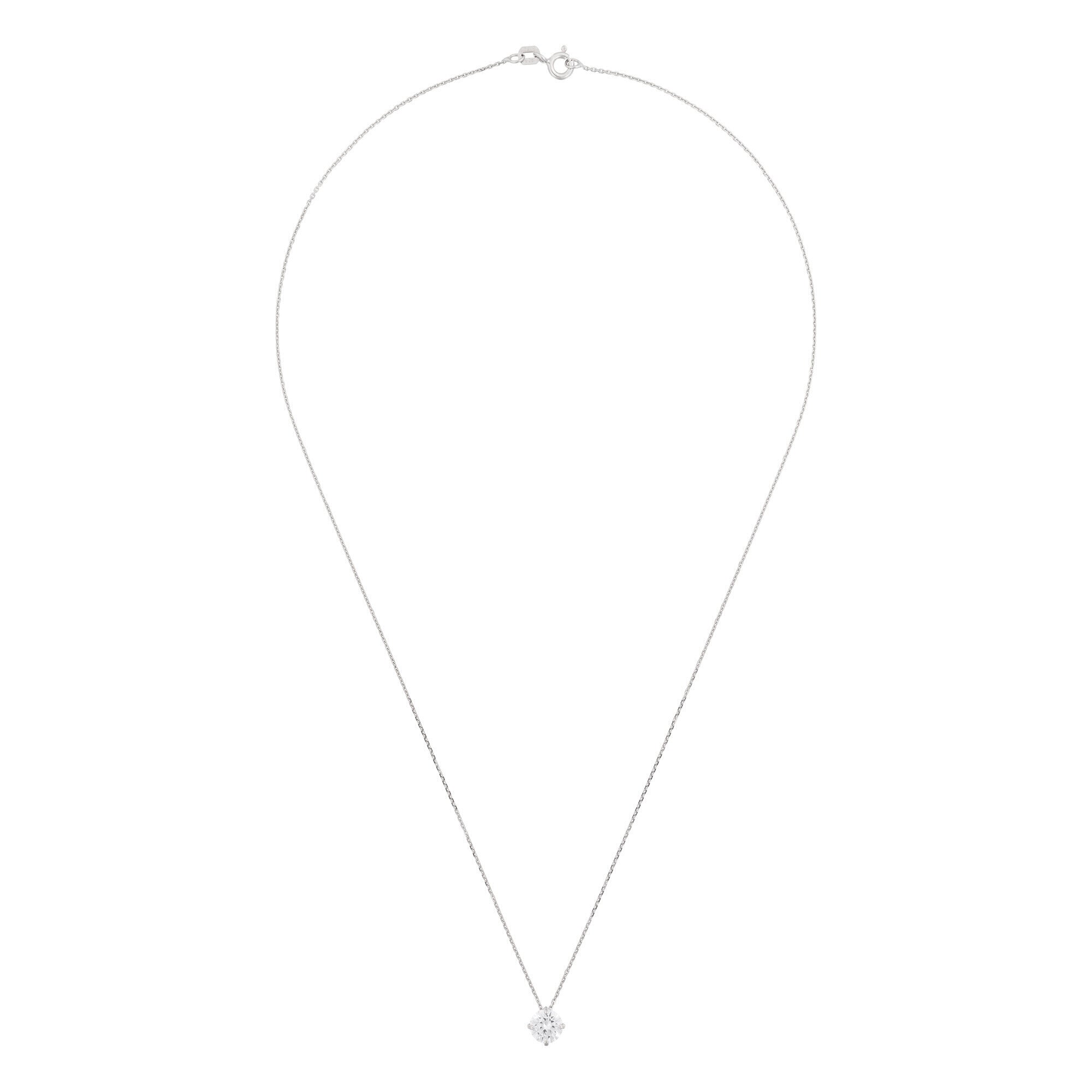 Pendentif "Splendeur" - Or Blanc 375/1000 Et Zirconium