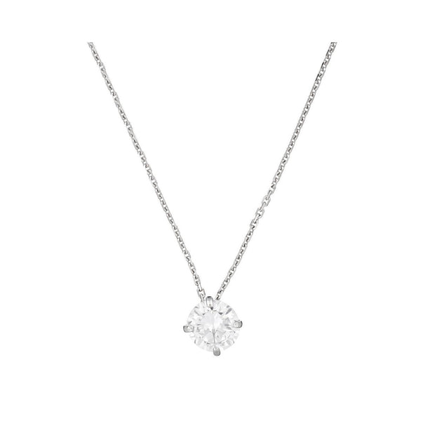 “Splendor” Pendant 375/1000 White Gold And Zirconium