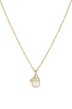 Pendentif Phenix - Or Jaune Perle Blanche Et Zirconium