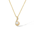 Colgante “Ambiente” Oro Amarillo 375/1000 Perla Blanca