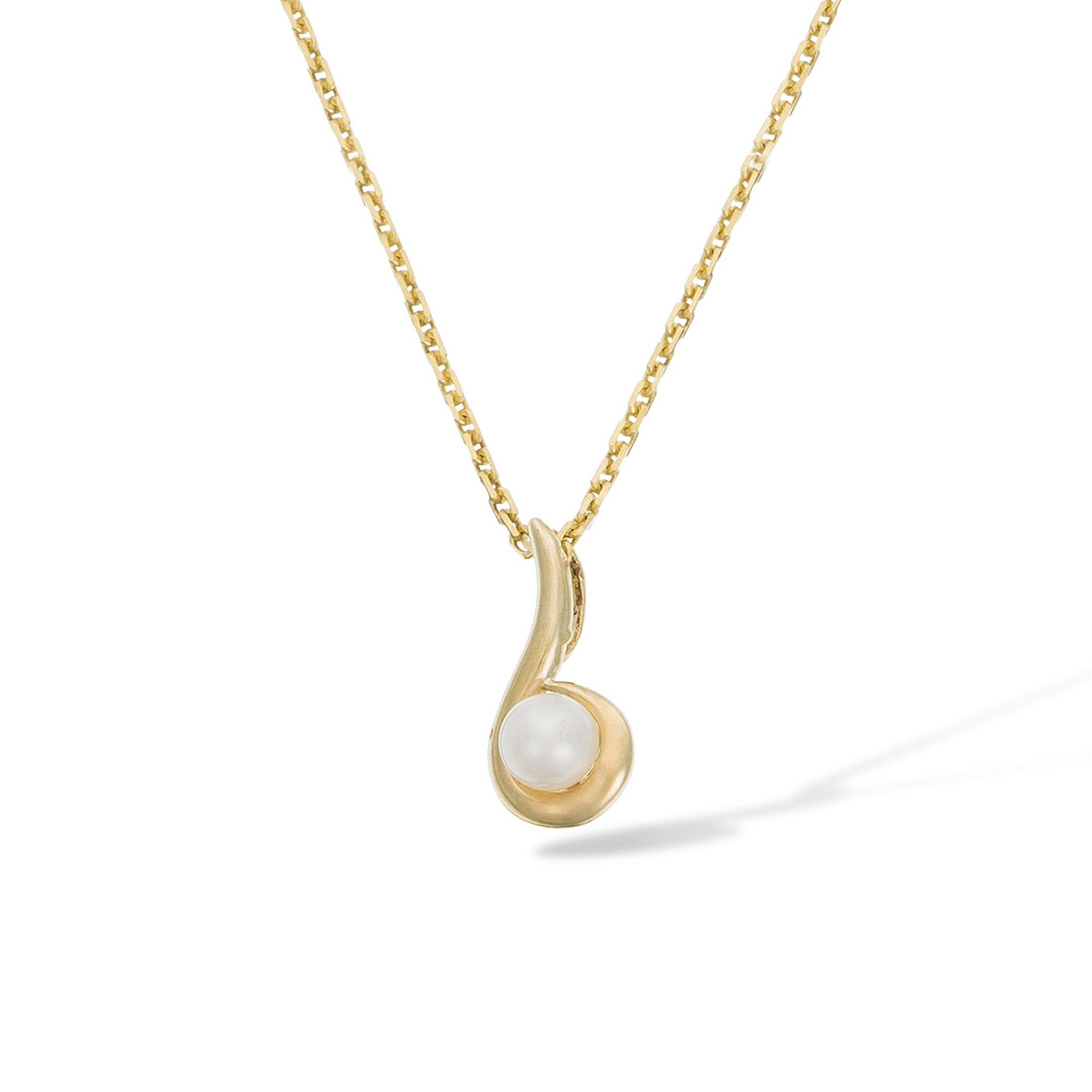 Colgante “Ambiente” Oro Amarillo 375/1000 Perla Blanca