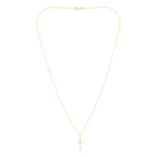 Pendentif "Croix Promise" - Or Jaune 375/1000 Et Zirconium