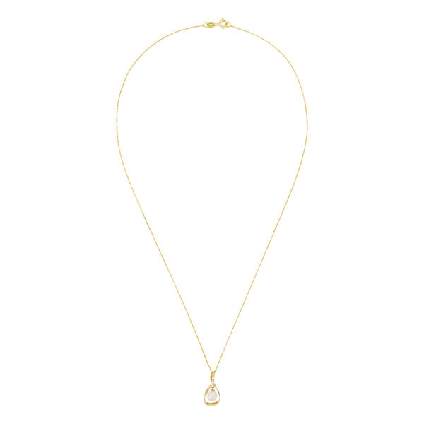Pendentif "Angelina" Or Jaune 375/1000 Perle Blanche
