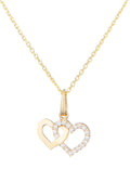 “Enlace Moi” Pendant 375/1000 Yellow Gold And Zirconium