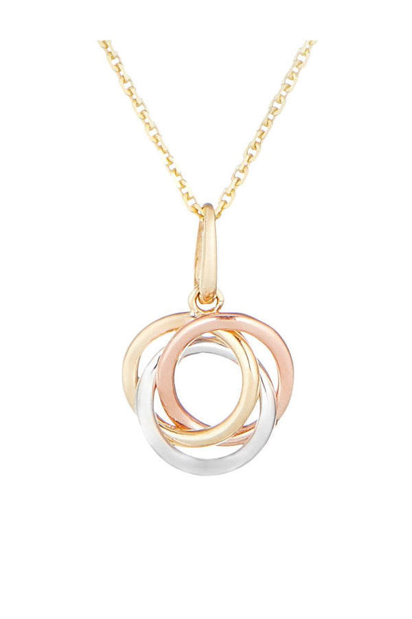 375/1000 Tricolor Gold “Crusade” Pendant