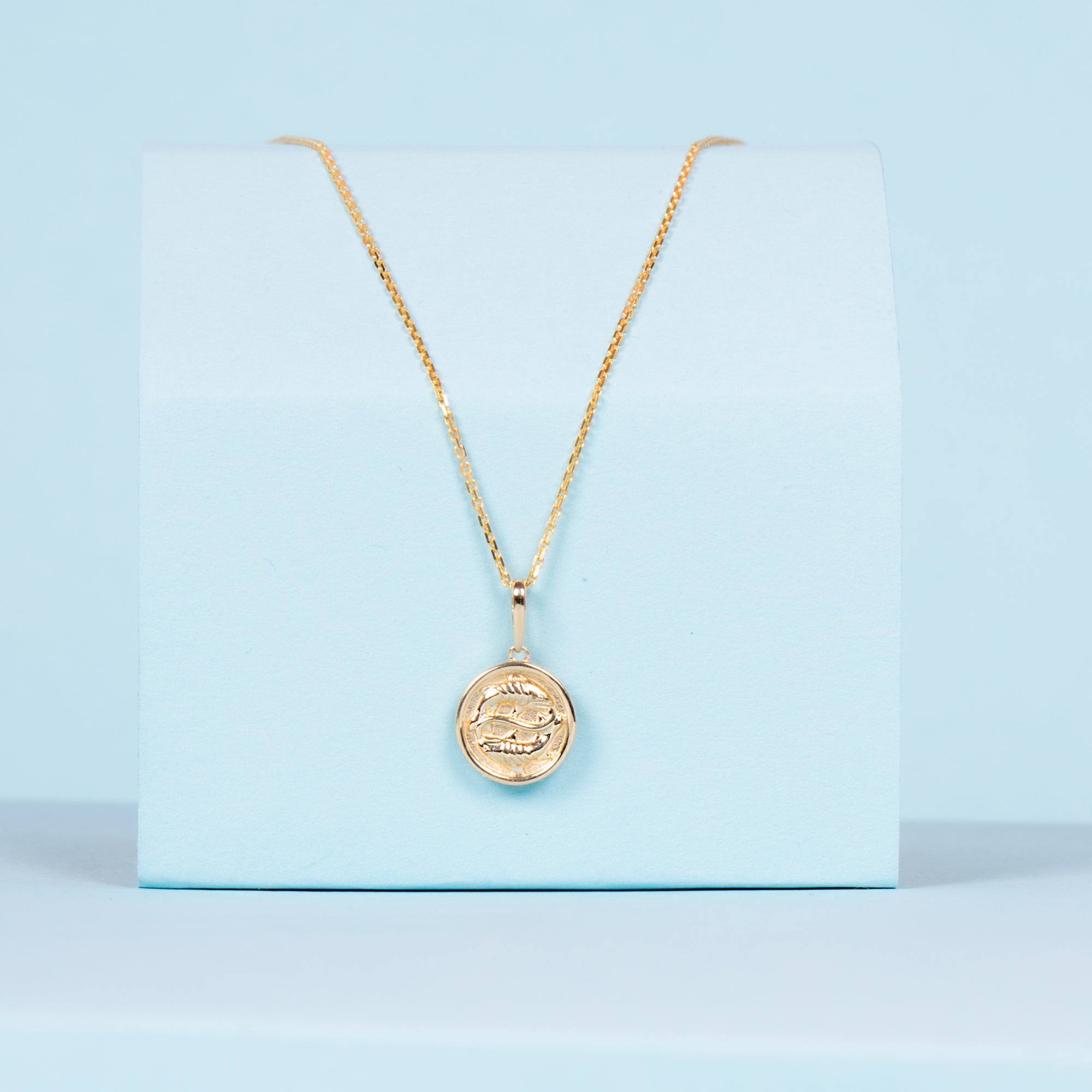 Pendentif Astro Lisse "Poissons" - Or Jaune 375/1000