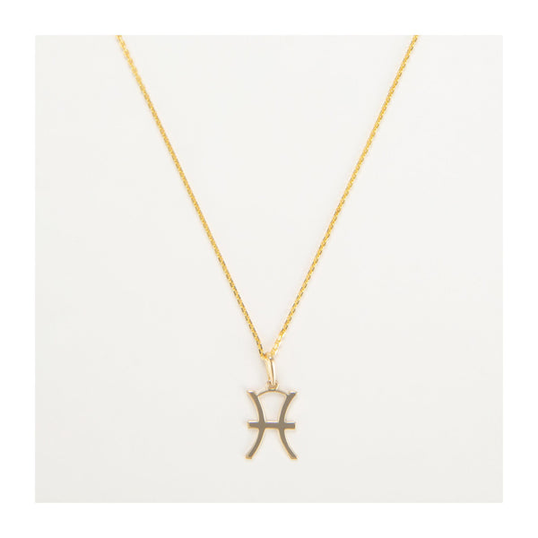 Astrological Pendant "Pisces" Yellow Gold 375/1000