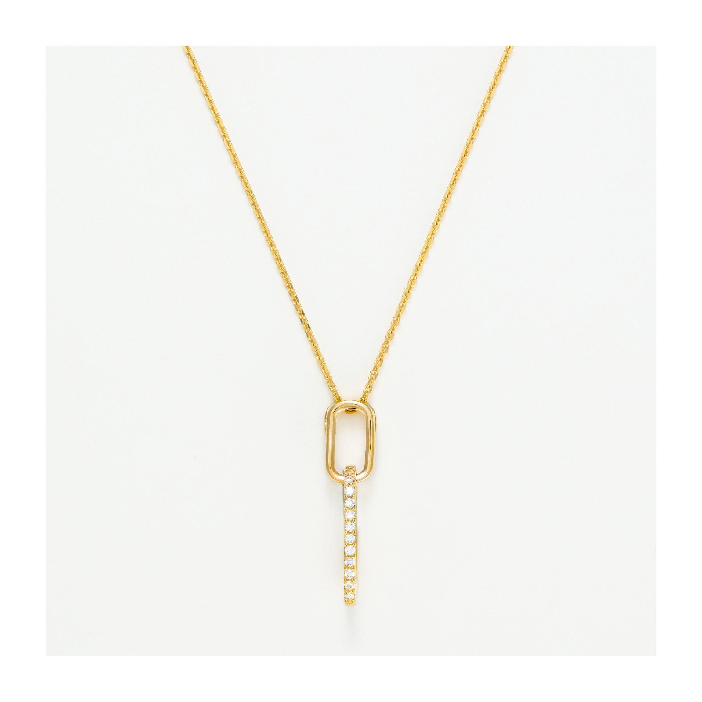 Colgante “Alexia” Oro amarillo 375/1000 y circonio