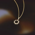 “Ton Soleil” Pendant 375/1000 Yellow Gold And Zirconium