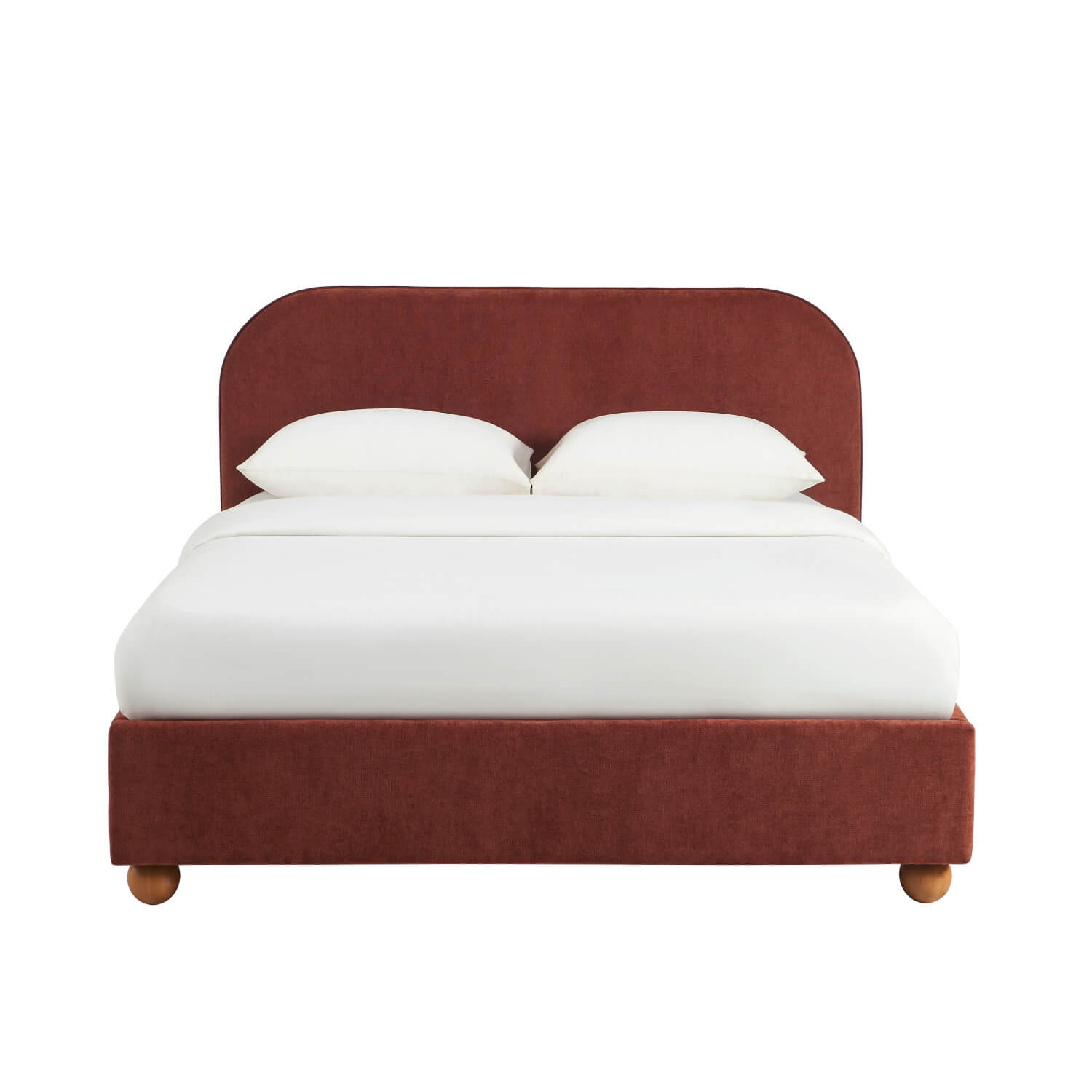 Pilka - Lit Coffre - Tissu Chenille - Bordeaux