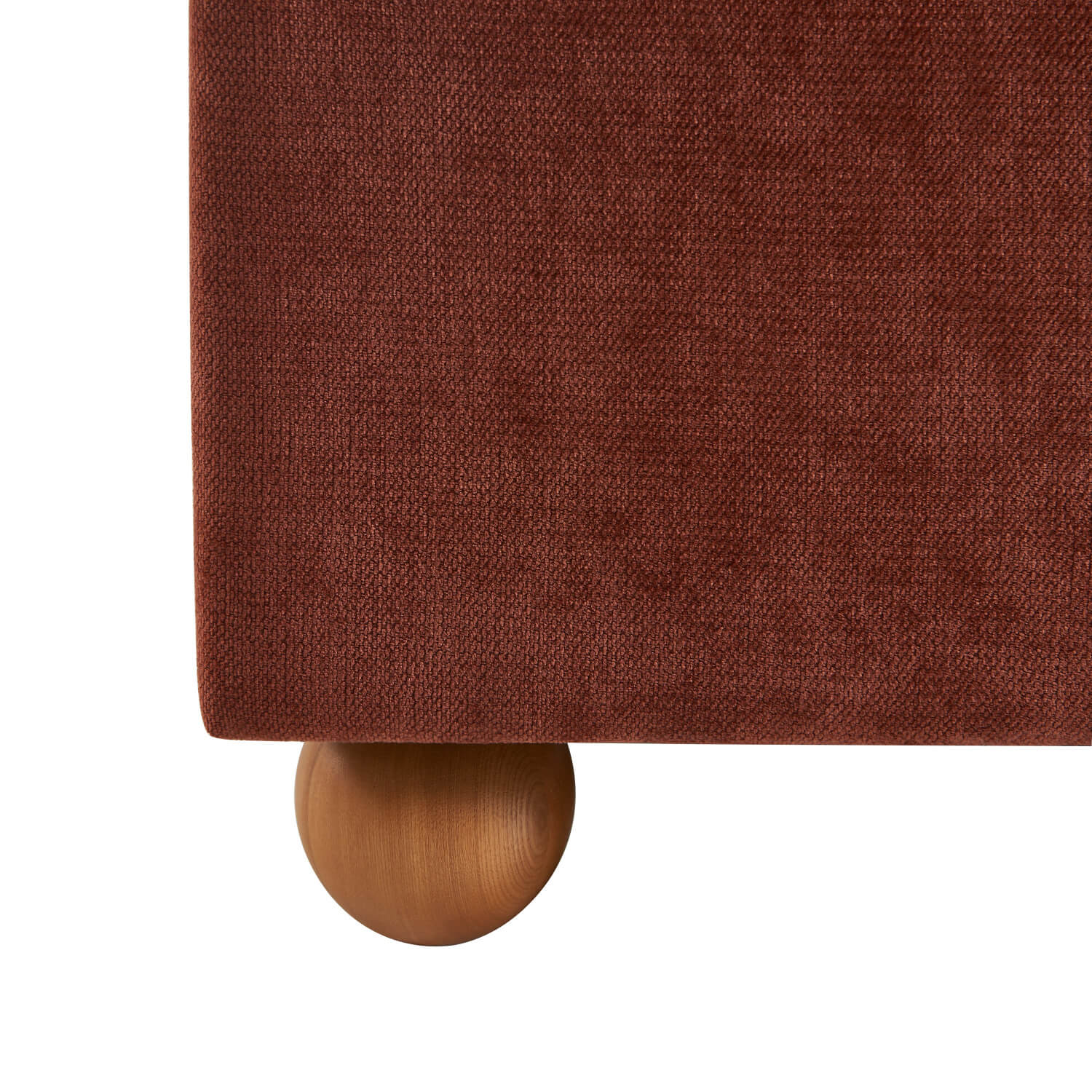 Pilka - Lit Coffre - Tissu Chenille - Bordeaux