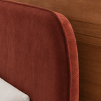 Pilka - Lit Coffre - Tissu Chenille - Bordeaux