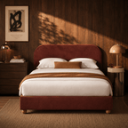Pilka - Lit Coffre - Tissu Chenille - Bordeaux