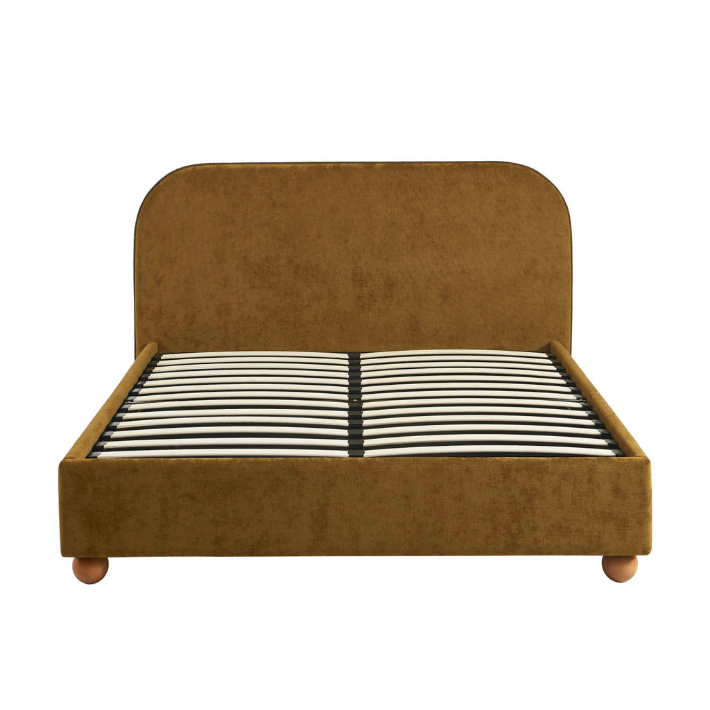 Pilka - Lit Coffre - Tissu Chenille - Bronze