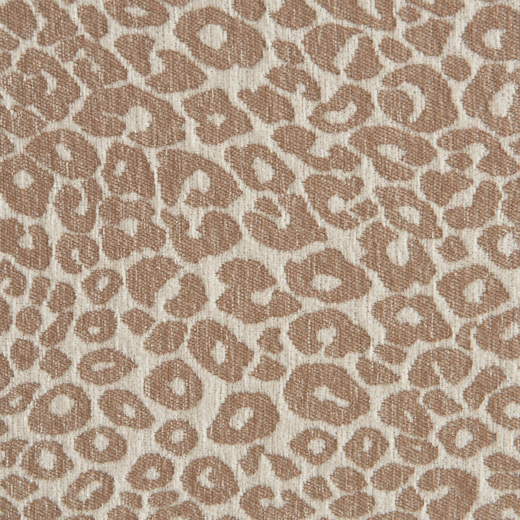 Pilka - Lit Coffre - Tissu Jacquard Léopard - Beige