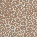 Pilka - Lit Coffre - Tissu Jacquard Léopard - Beige