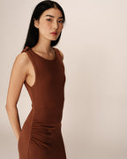 Robe Longue Pistache - Chocolat