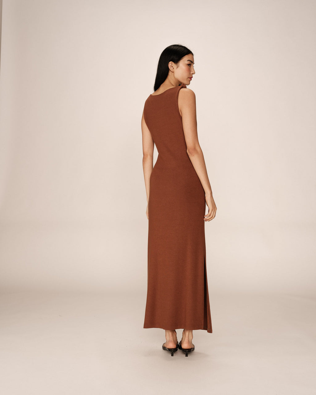 Robe Longue Pistache - Chocolat