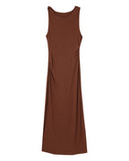 Robe Longue Pistache - Chocolat
