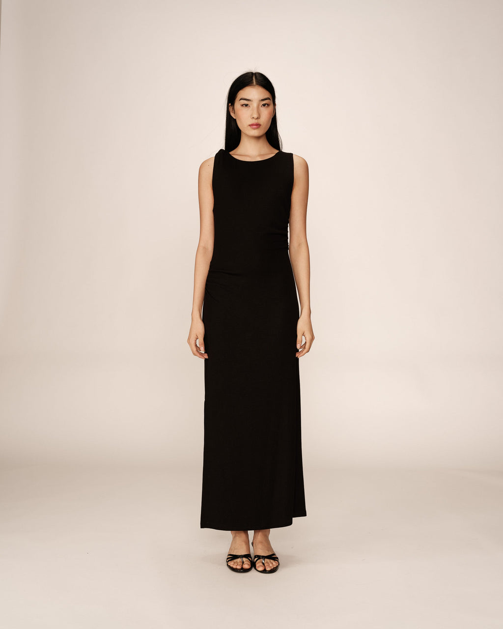 Pistachio Black Long Bodycon Dress