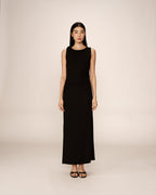 Pistachio Black Long Bodycon Dress
