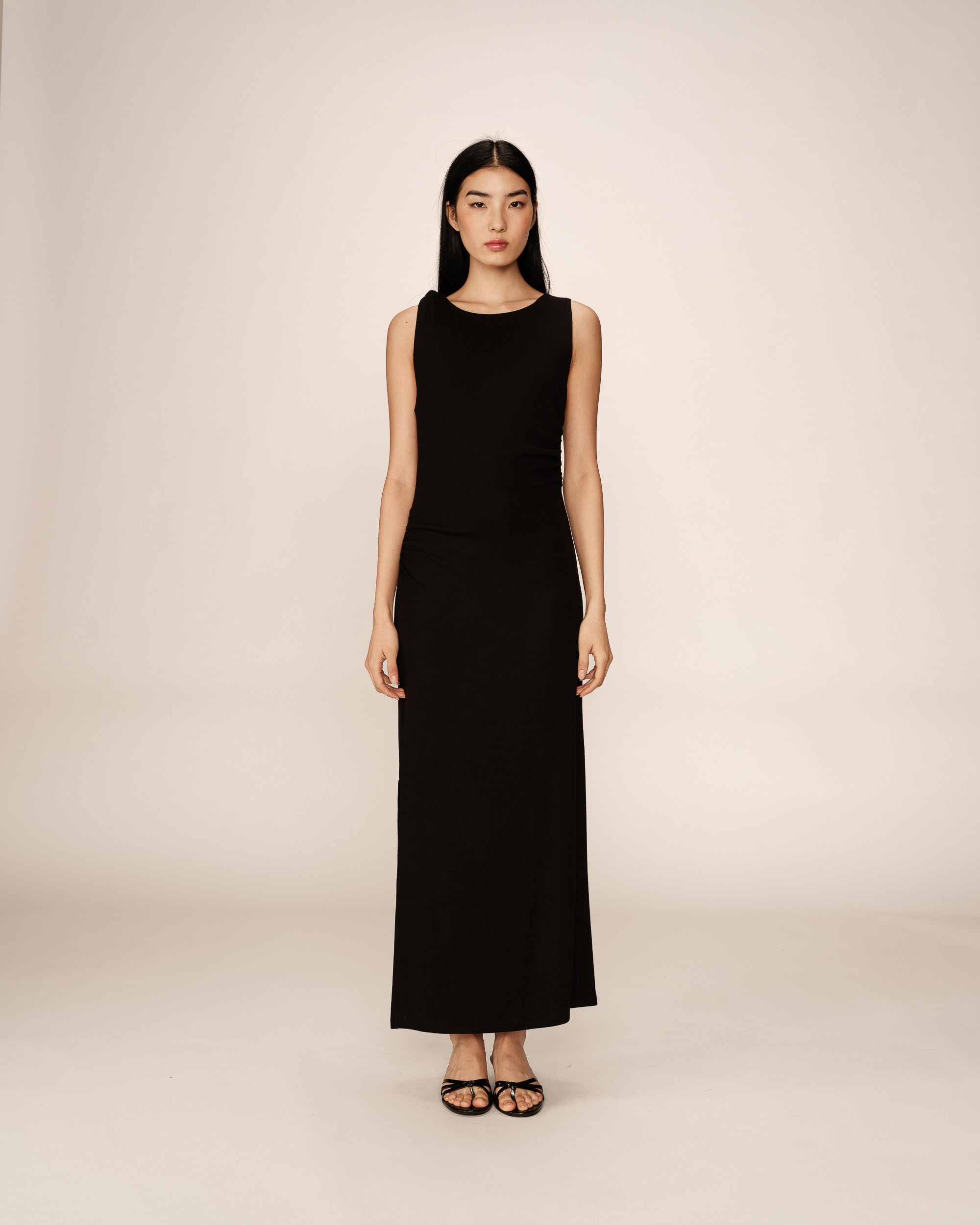 Pistachio Black Long Bodycon Dress