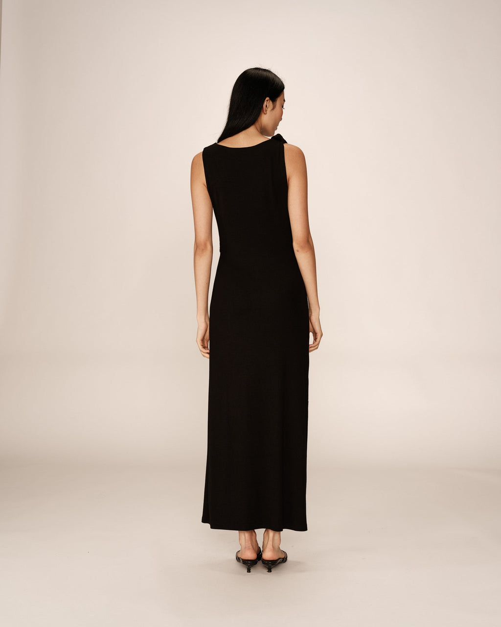 Pistachio Black Long Bodycon Dress