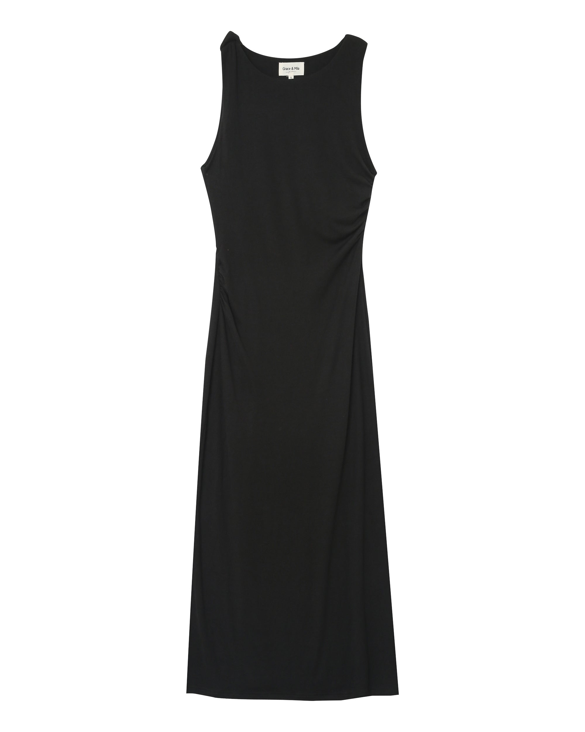 Pistachio Black Long Bodycon Dress