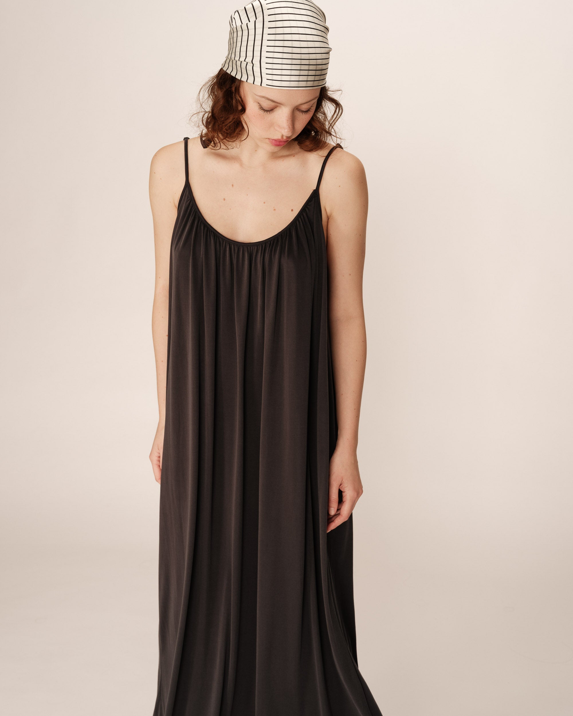 Pivoine Long Dress - Anthracite